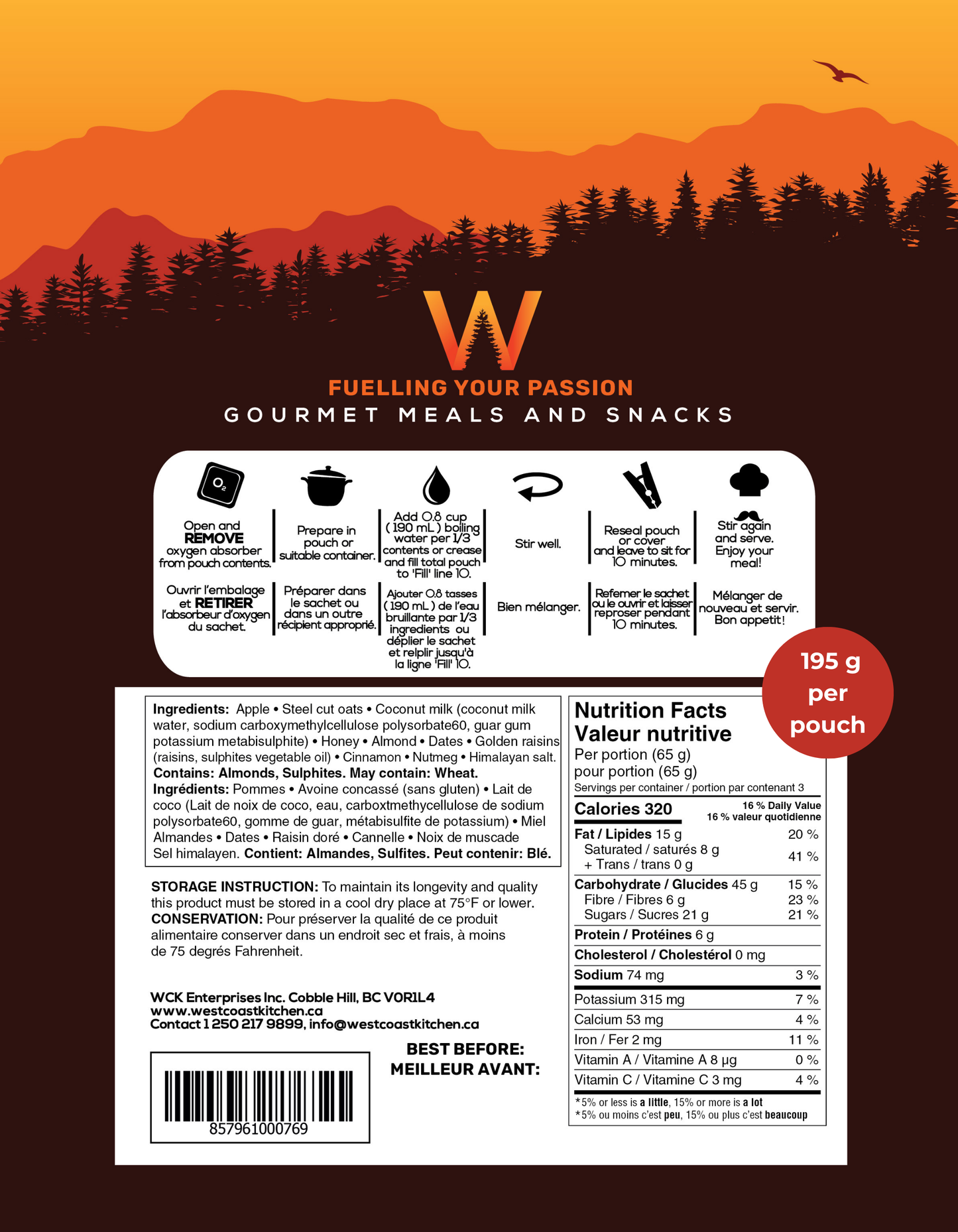 Steel Cut Oats with Apple Sauce